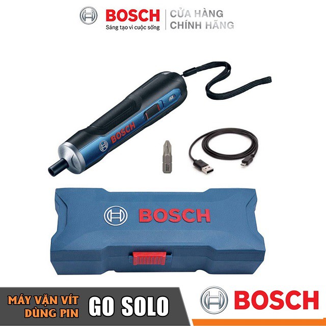 [CHÍNH HÃNG] Máy Vặn Vít Dùng Pin Bosch GO Solo (3.5V-1.5AH), Giá Đại Lý Cấp 1, Bảo Hành Tại Các TTBH Toàn Q