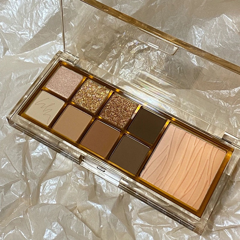 Bảng Phấn Mắt 9 Màu Lì/Nhũ Ngọc Trai Mềm Mịn Lâu Trôi Kháng Nước