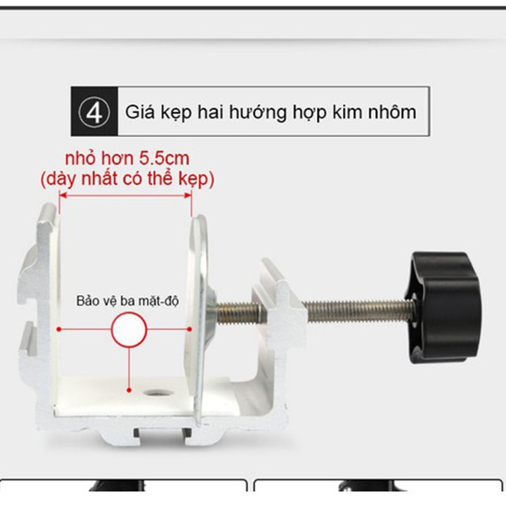 Giá Đỡ Điện Thoại, Ipad Xem Phim Kẹp Đầu Giường, Bàn