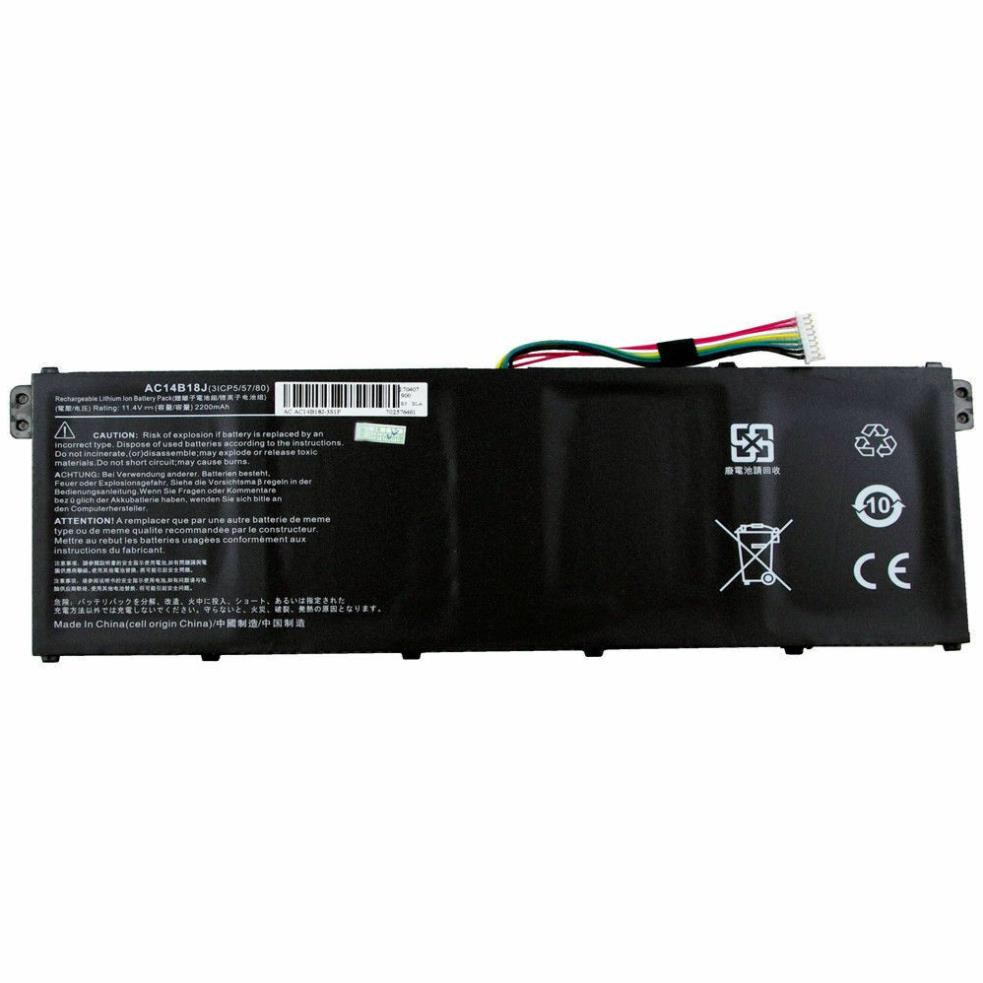 Pin ACER V5-122, V5-122P, V5-132, V5-132P, 15 C910,  B115-M, B115-MP, NE512, AC14B18J Zin, Gắn Trong