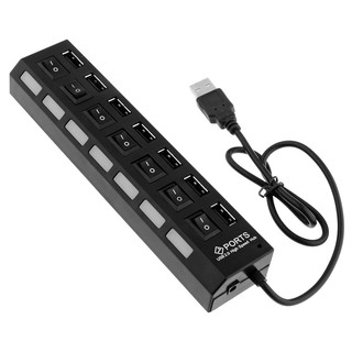 Hub cổng Usb 7 cổng có công tắc ( Đen )