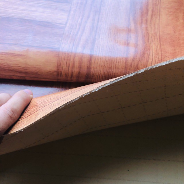 Một mét vuông thảm giả gỗ PVC Loại Dầy , simili, tapy Dày 1,8mm chống cháy - Khổ ngang 2 mét