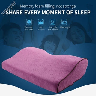 Gối Ngủ Bằng Cao Su Non Đàn Hồi Chậm Thoải Mái 62*34*11 Hình Bướm Cho Văn Phòng