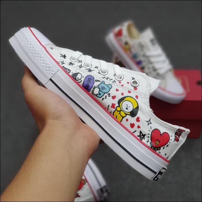 Giày Thể Thao Converse X Bt21 Bts Thời Trang Cho Bé