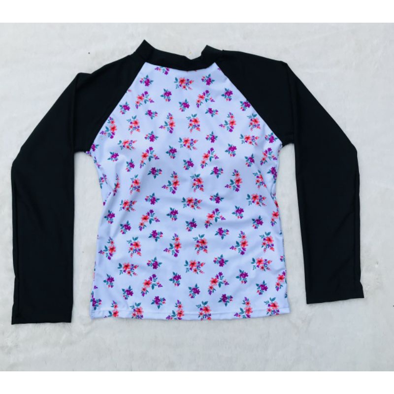 Bộ Bơi Nữ Áo Tay Dài Màu Kèm Quần Đen Dài Nhiều Mẫu,Áo sẵn mút ngực free size 40 đến 60 ký