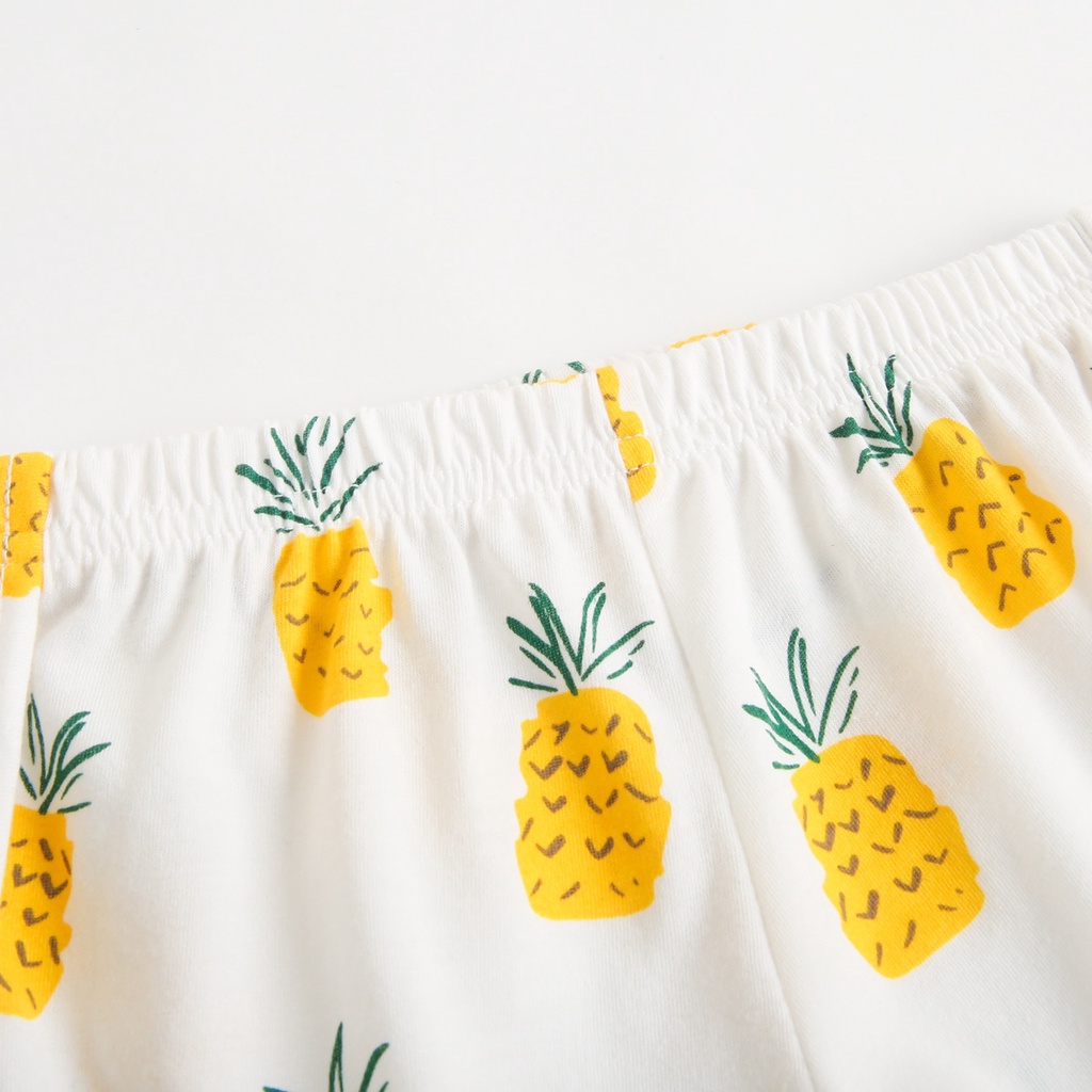 Bộ đồ Sanlutoz vải cotton họa tiết dễ thương thời trang mùa hè cho bé trai