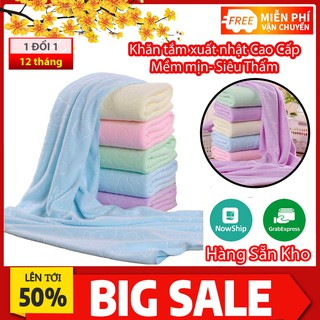 Khăn tắm xuất Nhật cao cấp 140x70cm Chất vải mềm mịn siêu thấm 2 in 1💥 SIÊU HOT💥