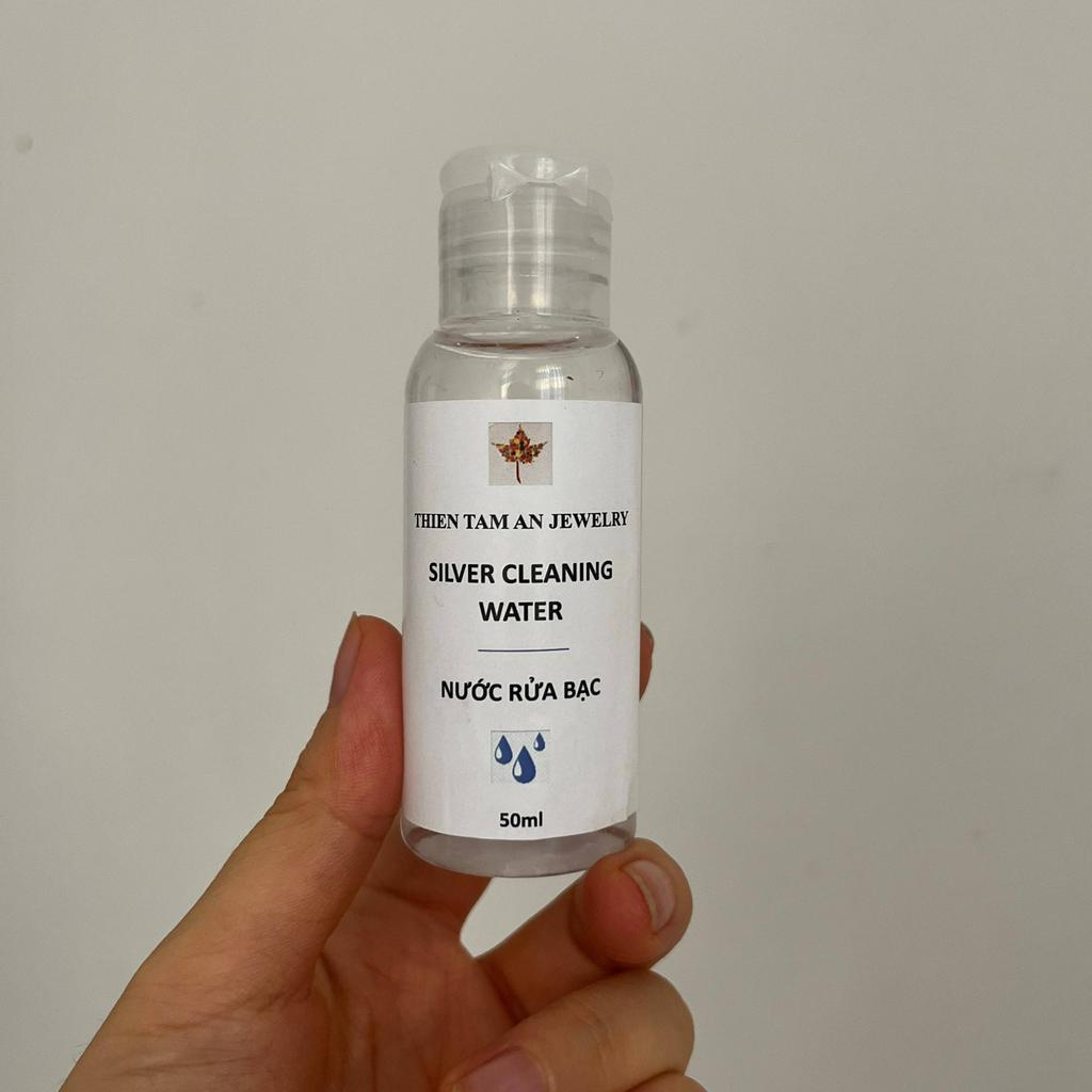 Nước rửa trang sức Bạc TTA Jewelry làm sạch dây chuyền, nhẫn, lắc tay, hoa tai TTAcleaning 50ml
