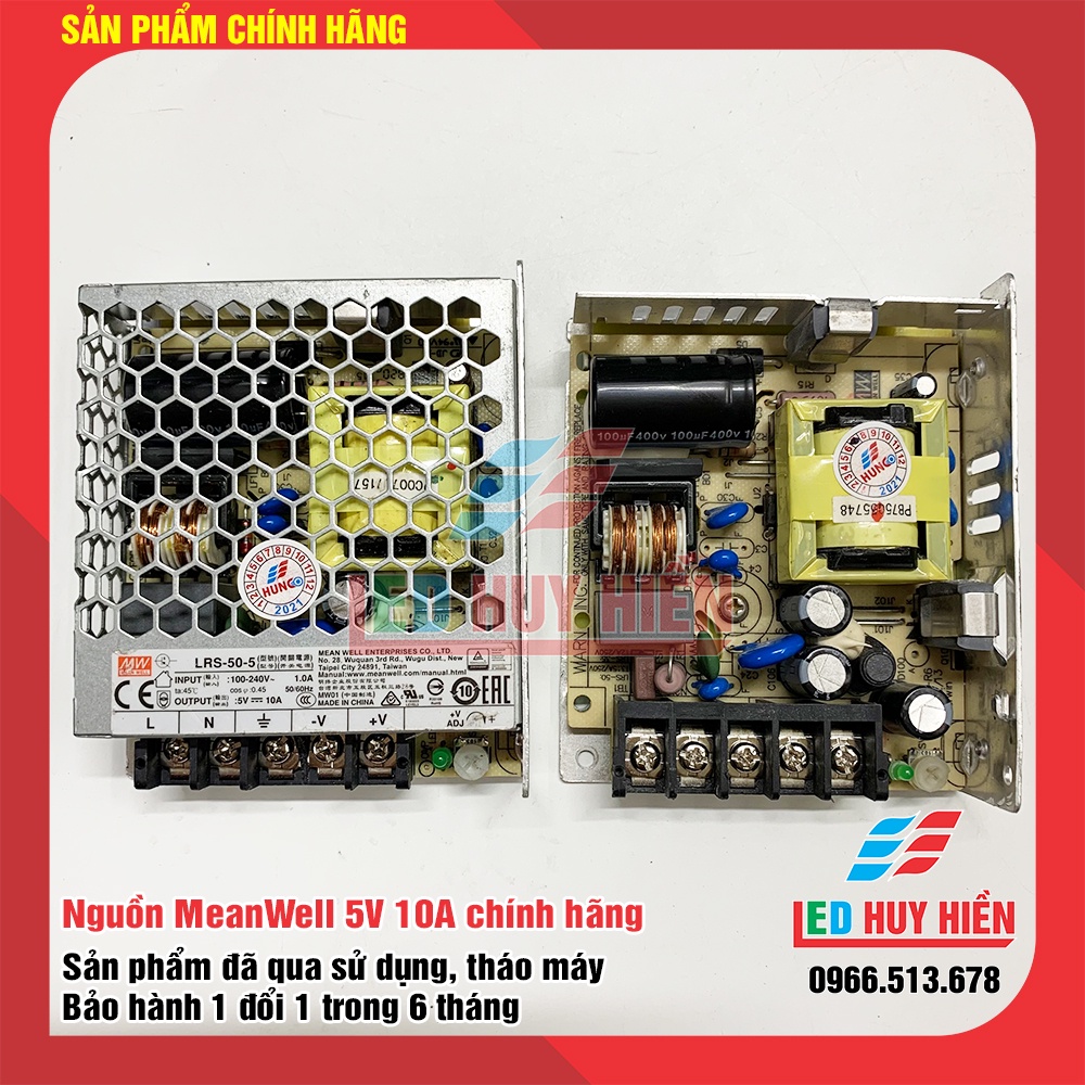 Nguồn 5v 20a (100w) meanwell đã qua sử dụng ( Nguồn 5V20A _100W mean well chính hãng tháo máy)