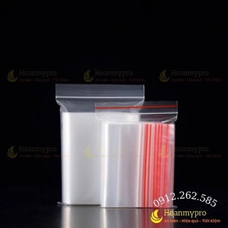 Túi Zip Chỉ Đỏ 1kg Túi Zipper Bấm Miệng Loại Dày Hàng Có Sẵn Nhiều Kích Thước BaoBiHoanmypro