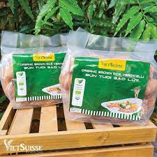 Bún tươi gạo lứt hữu cơ sấy khô VietSuisse (70g x 15 gói/túi)