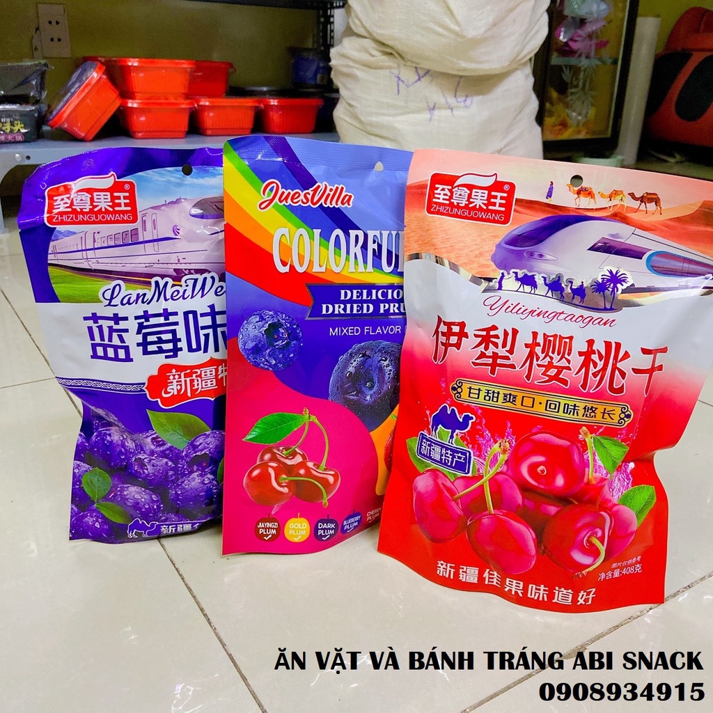 Ô Mai Mận Mix/ Cherry/ Việt Quất - Bịch 408g