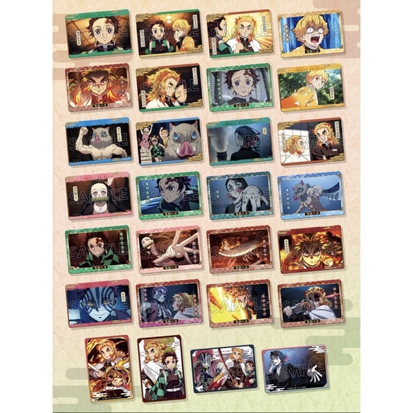 Thẻ nhân phẩm kimetsu no yaiba (Bandai)