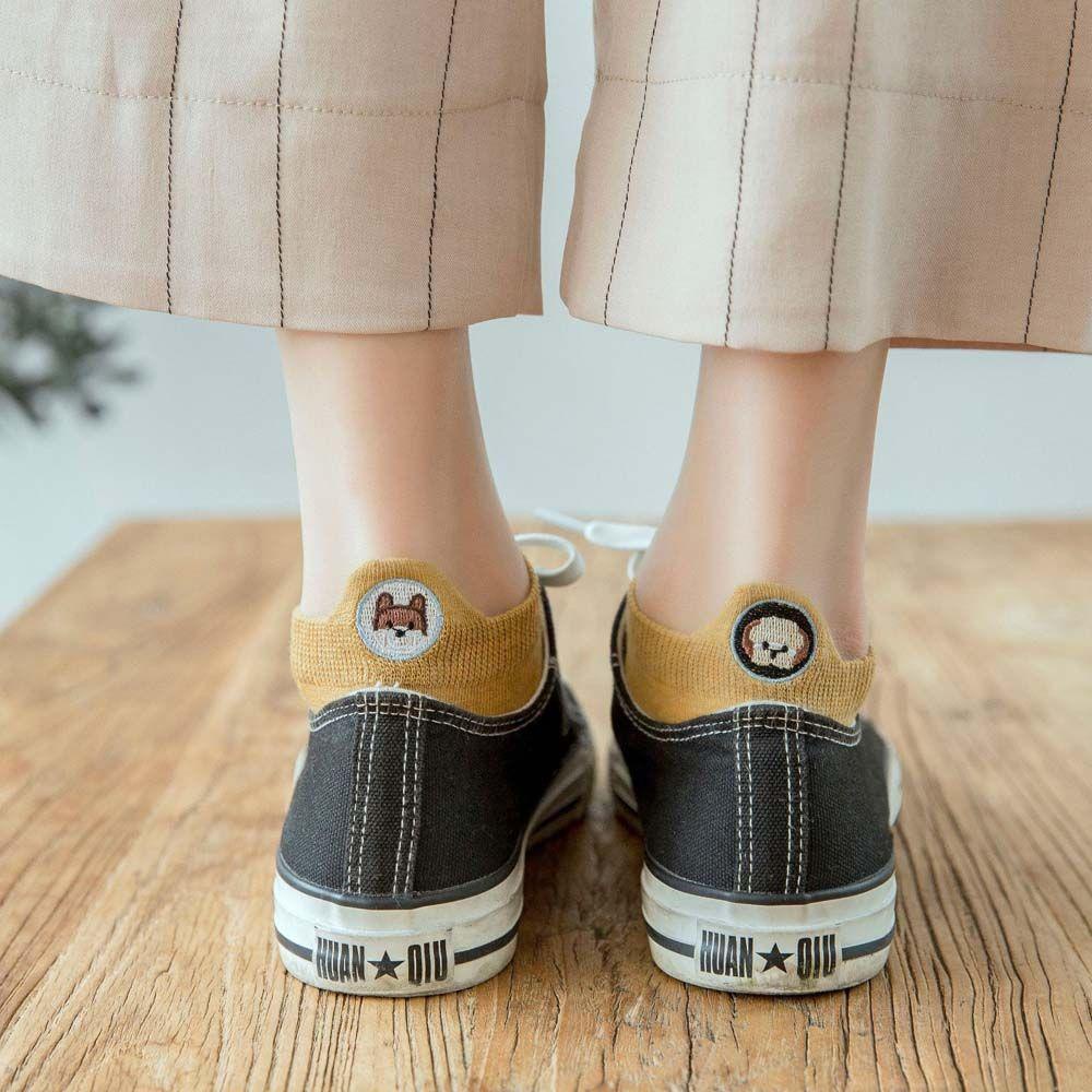 Bộ 5 Đôi Vớ Họa Tiết Hoạt Hình Đáng Yêu Cho Nữ