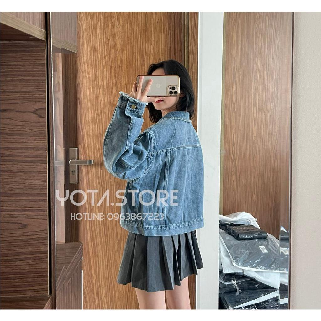 Áo khoác jeans lửng - J021