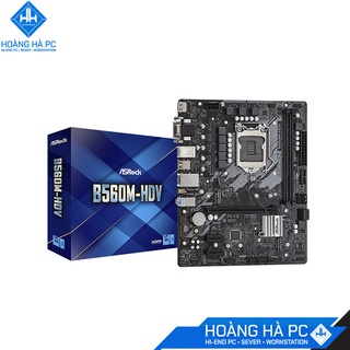  Mainboard ASROCK B560M-HDV (Intel B560, LGA 1200, m-ATX, 2 khe Ram DDR4)