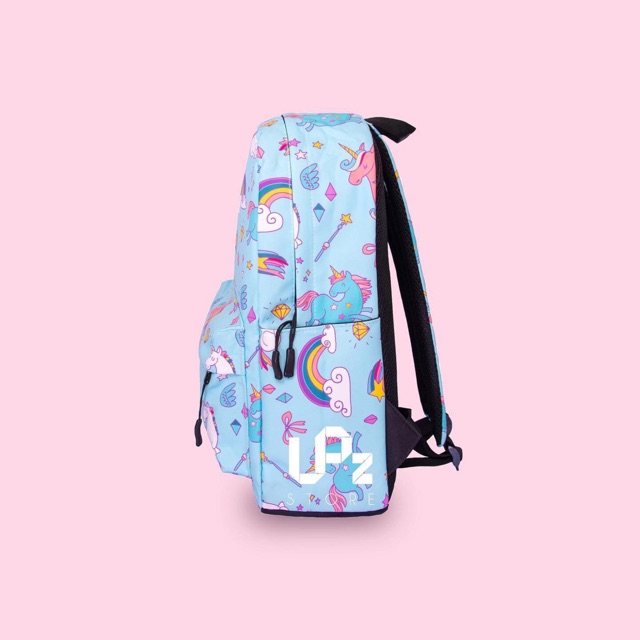 UPZ Balo unicorn xanh cầu vồng