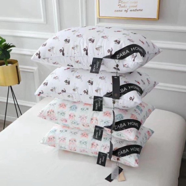 [SALE Chính Hãng] Set 2 ruột gối ZARA HOME hàng nhập ruột bông trắng tinh khiết êm ái đàn hồi cực phê