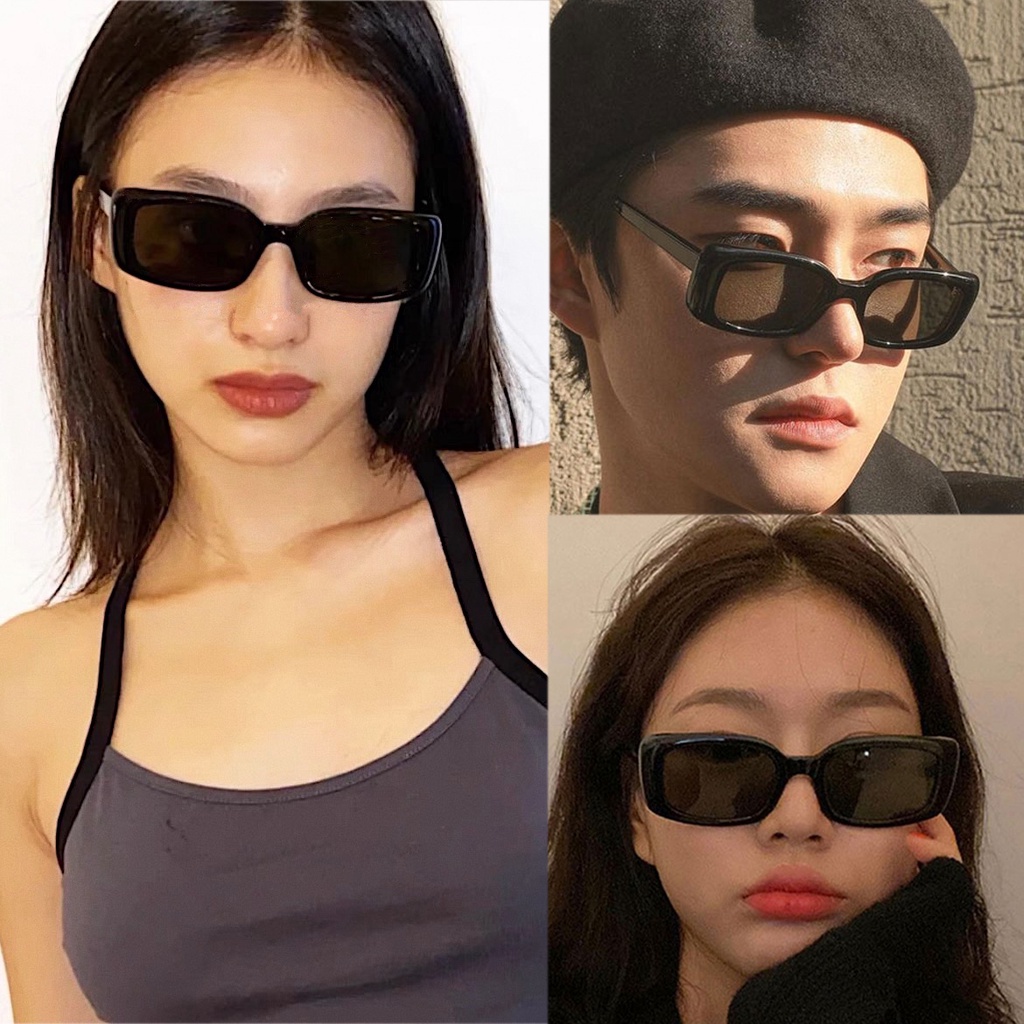 Kính Mát Gọng Vuông Nhỏ Thời Trang Cho Nam Nữ