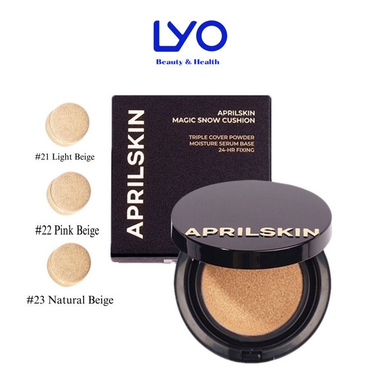 Phấn Nước AprilSkin Magic Snow Cushion / April Skin Ultra Slim Cushion SPF50+ 15g