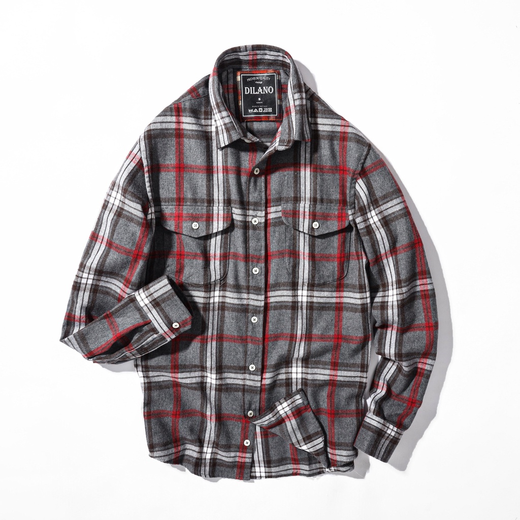 Áo sơ mi nam flannel cao cấp nhiều màu , Sơ mi kẻ caro DILANO SM04 | BigBuy360 - bigbuy360.vn