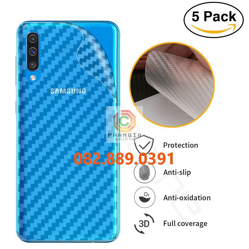 Miếng dán mặt lưng skin carbon Samsung Galaxy A30/ A30s