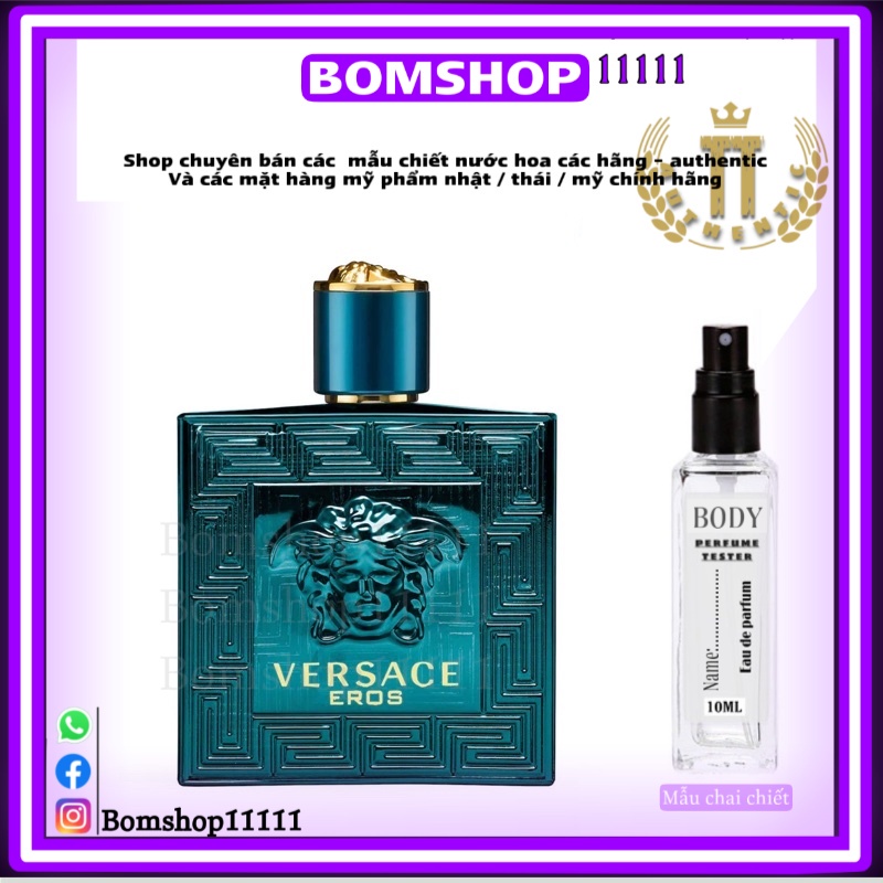 Mẫu thử nước hoa versace eros 10ml dạng xịt -bomshop11111 | BigBuy360 - bigbuy360.vn