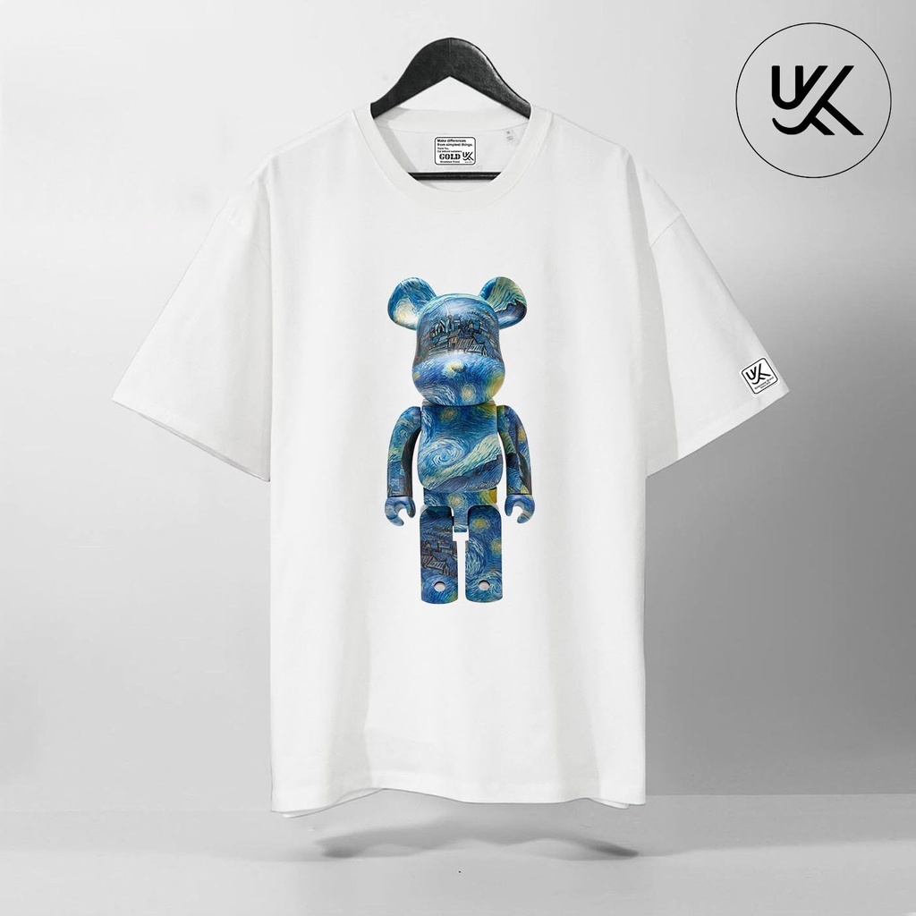 Áo Thun Tay Lỡ BearBrick, Áo phông unisex Form rộng Oversize, chất liệu Cotton. KKIMSHOP