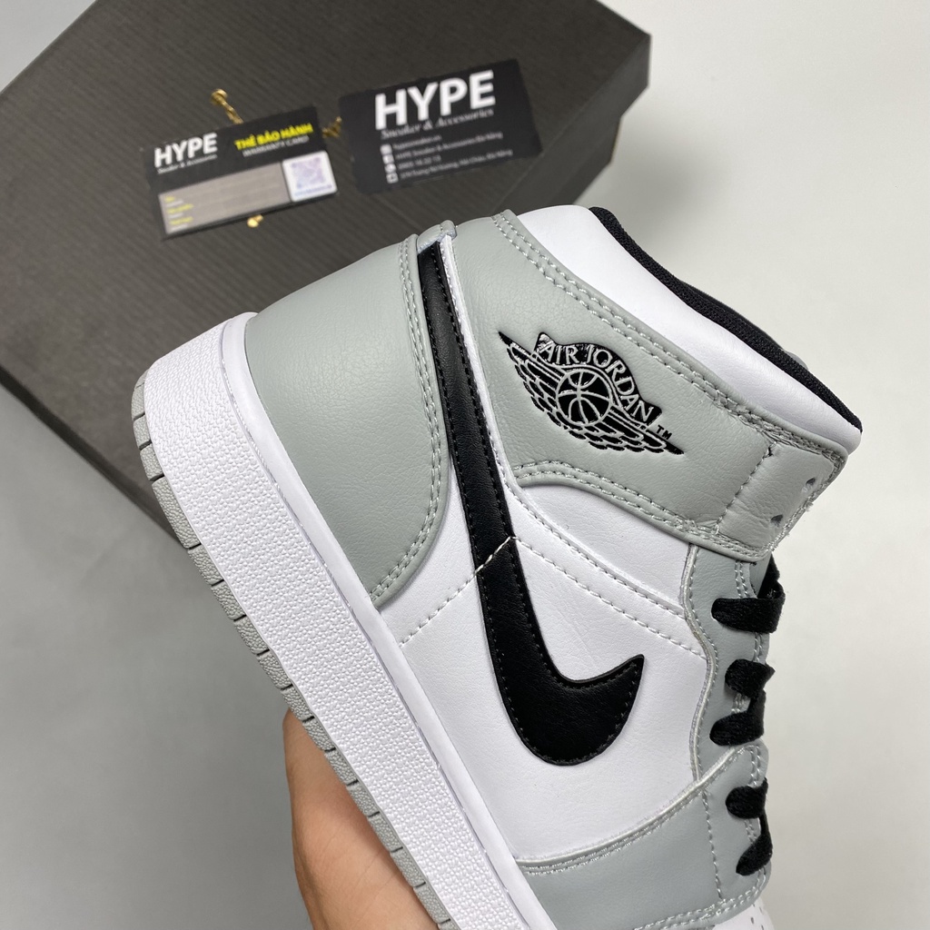 Giày Jordan 1 Mid Smoke Grey  - Hype Sneaker | Phiên bản 1:1 chuẩn.