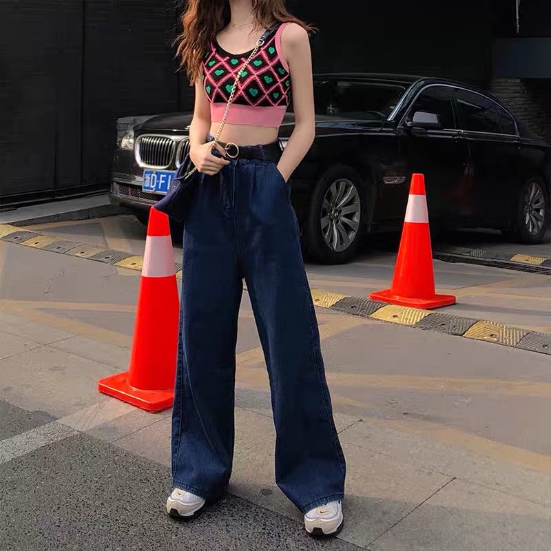 Áo Hai Dây Dệt Kim Phong Cách Hàn Quốc Trẻ Trung Dành Cho Nữ