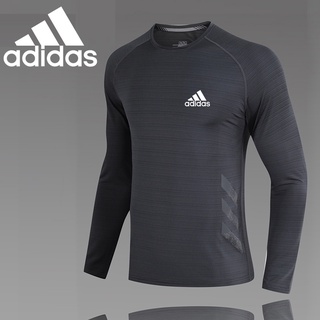 Áo thun thể thao tay dài thoáng khí nhanh khô thời trang năng động cho nam