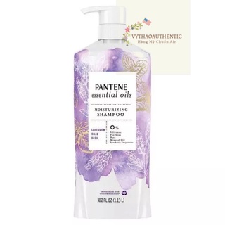 Dầu gội Pantene Essential Oils Lavender Oil & Basil 1.13L của Mỹ