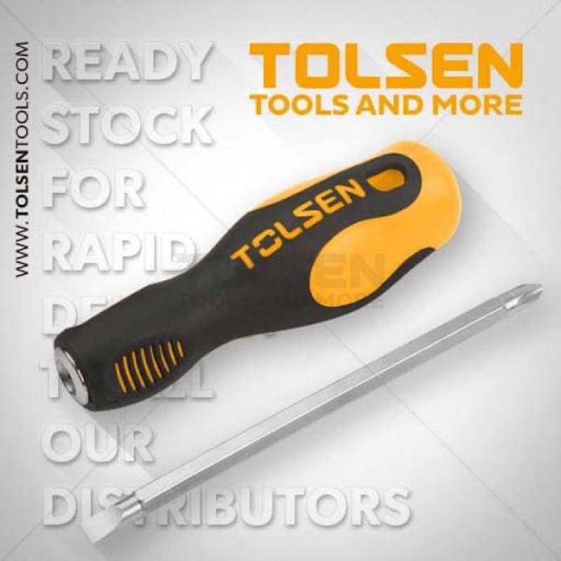 Tua vít 2 đầu bake và dẹp Tolsen 20042 loại PH2+SL6