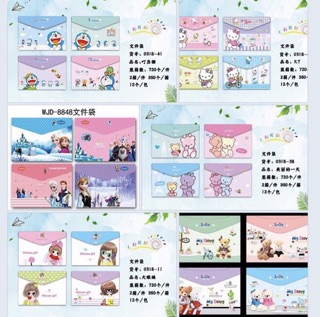 Bìa nút A4 nhiều hình cute