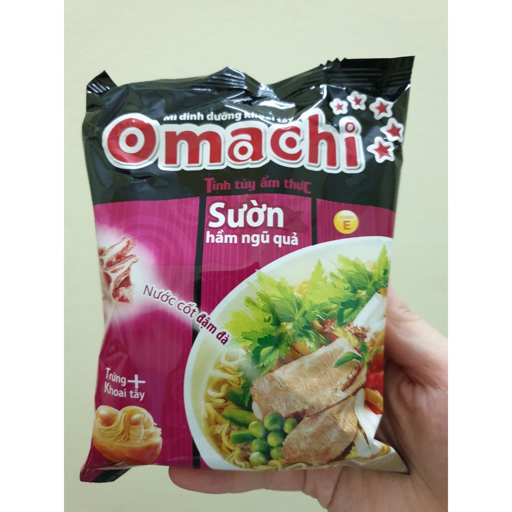 Mì khoai tây Omachi vị Sườn/Bò 80g