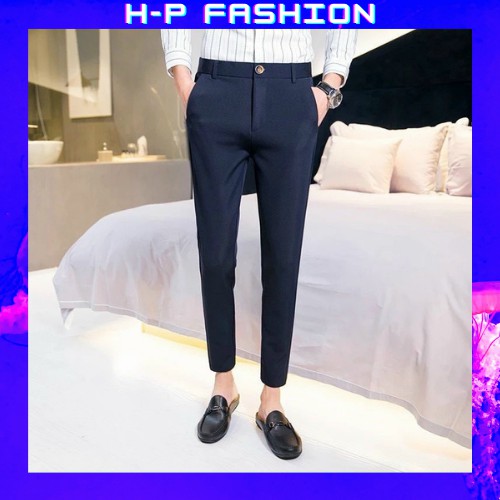 Quần Tây Nam Màu Xám  𝐅𝐑𝐄𝐄 𝐒𝐇𝐈𝐏  Quần Tây Nam Đẹp Vải Co Giãn Hàng Quảng Châu Thời Trang Hpfashion - QTA12