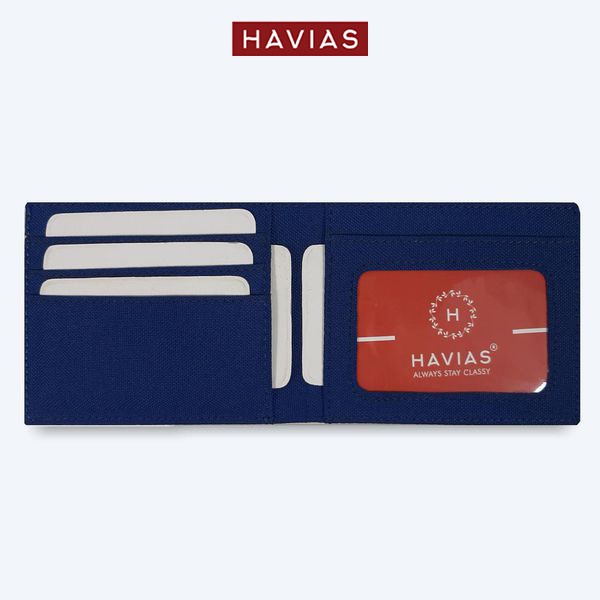 Ví Vải Modern Fabric Wallet HAVIAS _ Xanh Lá Phối Đỏ