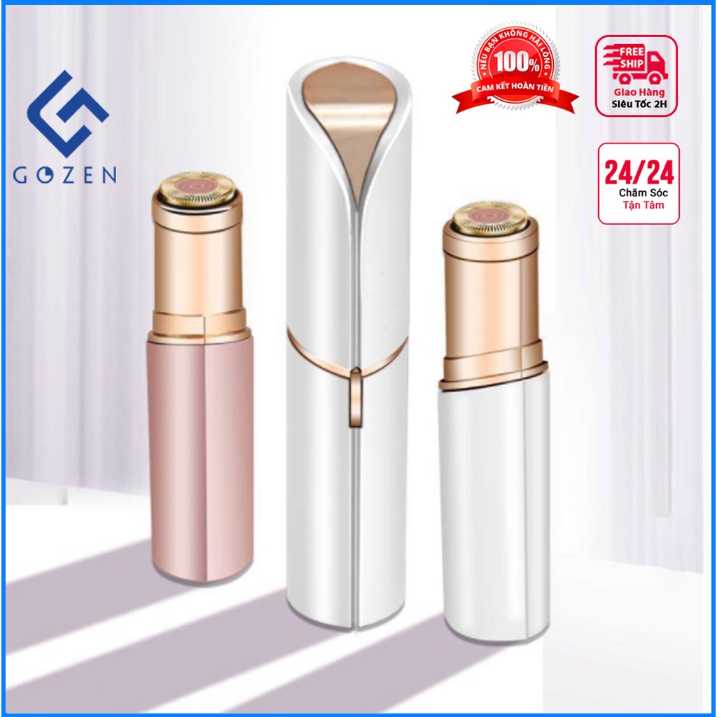 Máy cạo râu mini FlawLess, Máy tỉa chân mày mini tiện ích hình son môi dành cho cả nam và nữ tại GozenMall