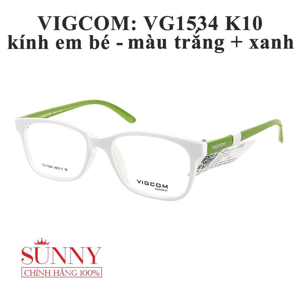 Gọng kính nam nữ thời trang Vigcom VG1534 chính hãng, thiết kế dễ đeo bảo vệ mắt