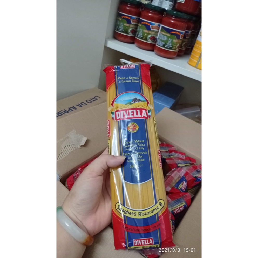 [Hàng chính hãng] MỲ Ý SPAGHETTI hiệu DIVELLA - cọng tròn Gói 500gr