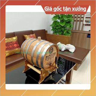 THÙNG GỖ SỒI NGÂM Ủ RƯỢU gỗ sồi dung tích 30, không keo gắn, không sáp ong, không rò rỉ. 1 đổi 1 trong 6 tháng