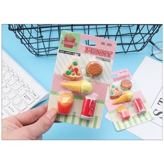 Tẩy/gôm Sét 5 tẩy bánh, kem, khoai tây