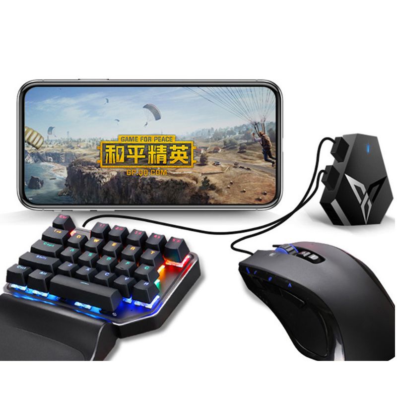 Thiết Bị Chuyển Đổi Chuột Và Bàn Phím Không Dây Kết Nối Bluetooth Hỗ Trợ Chơi Game Trên Điện Thoại Di Động
