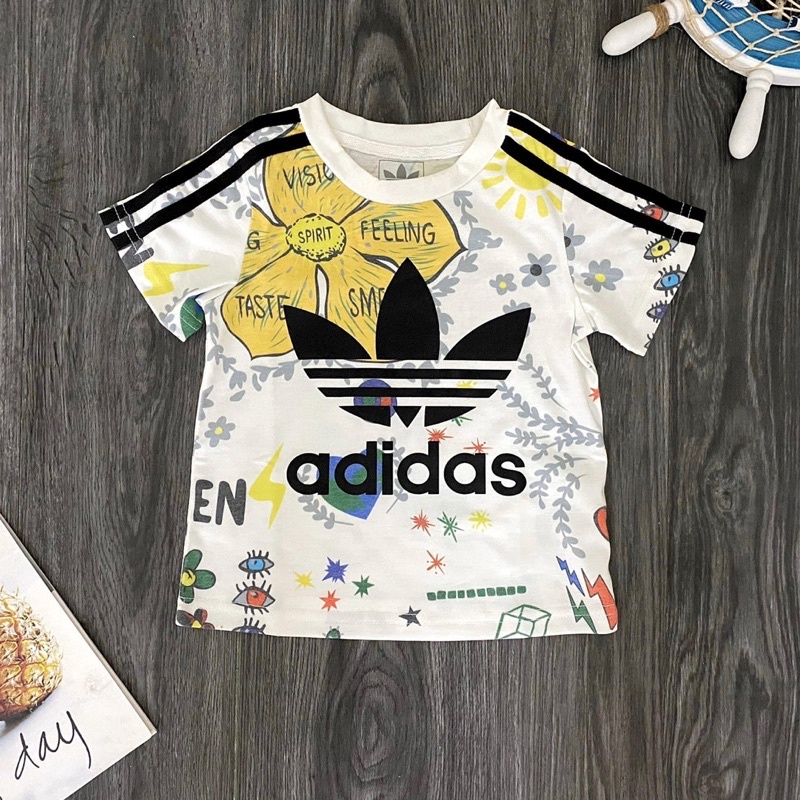 Áo Thun adidas hoạ tiết cho bé trai, bé gái