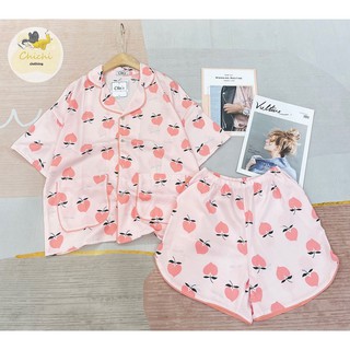 Đồ ngủ pijama DƠI đùi chất lụa Mango hoạt hình dễ thương