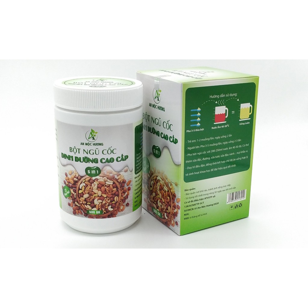 Bột ngũ cốc dinh dưỡng An Mộc Hương 2Kg (21 loại hạt giúp tăng cân, giảm cân, lợi sữa hiệu quả)