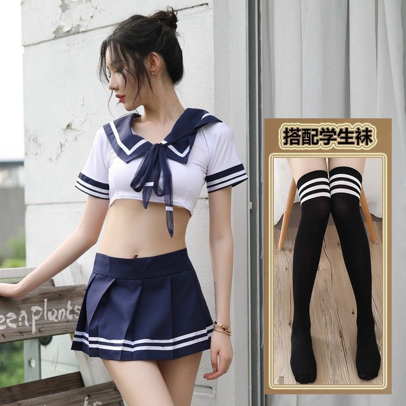 Bộ đồng phục THỦY THỦ học sinh cosplay sexy cao cấp váy xẻ kèm chíp &lt;55kg