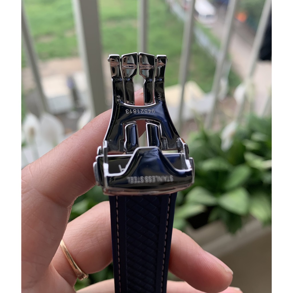 Đồng Hồ Nam OMGA Dây Cao Su Xanh Cao cấp, Đồng Hồ máy cơ thời trang AnhHuyshop | BigBuy360 - bigbuy360.vn