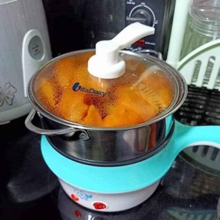 Nồi lẩu mini kèm xửng hấp inox