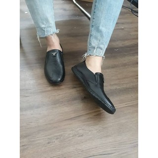 Giày lười nam - Da bò thật - Đế cao su êm ái - G2-01